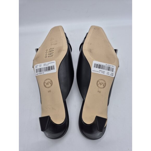 Michael Kors Women Shoes Size 8 Darrington Kitten Heel Mule Black Leather (318 - Picture 13 of 13